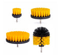 Car Interior Cleaning Brush Black and Yellow 4 Pack